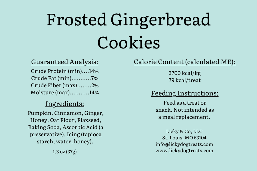Frosted Gingerbread Cookies (2 pack)