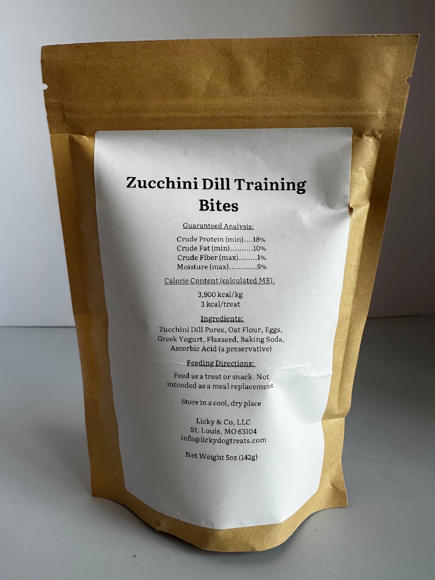 Zucchini Dill Training Bites